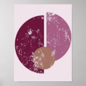Romantic Berry Abstract Art Wall Art Housewarming ポスター (正面)