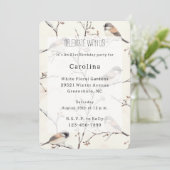 Romantic Birds in a Tree Birthday 招待状 (スタンド正面)