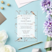 Romantic Birds in a Tree Wedding アクリル招待状 (インサイチュ (ウェディング))
