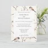 Romantic Birds in a Tree Wedding 招待状 (スタンド正面)