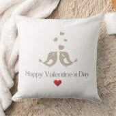 Romantic Birds Valentine's Day, Cute Lovebirds クッション (ブランケット)