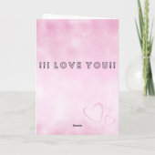 Romantic Birthday Card for Your Love – Elegant カード (裏面)