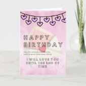 Romantic Birthday Card for Your Love – Elegant カード (正面)