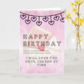 Romantic Birthday Card for Your Love – Elegant カード (黄色い花)