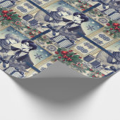 Romantic BL Manga Christmas Wrapping Paper ラッピングペーパー (角)