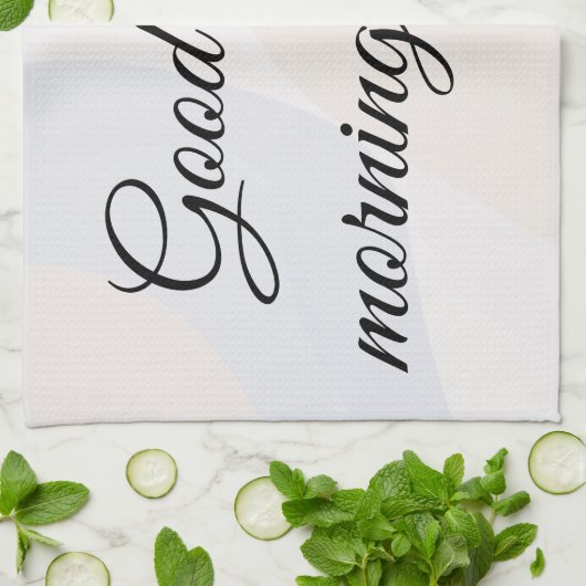 Romantic blooming flowers  キッチンタオル (折り畳み)