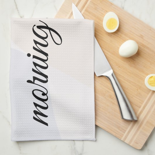 Romantic blooming flowers キッチンタオル (四つ折り)