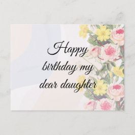 Romantic blooming flowers  ポストカード