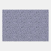 Romantic blue and purple floral wedding shower ラッピングペーパーシート (正面3)