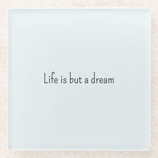 Romantic Blue Life is but a dream ガラスコースター (正面)