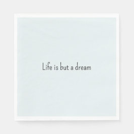 Romantic Blue Life is but a dream スタンダードランチョンナプキン