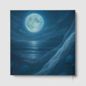 Romantic Blue Moonlit Beach Wedding ゲストブック (裏面)