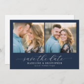 Romantic Blue Photo セーブザデート (正面/裏面)