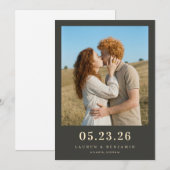 Romantic Blue Photo セーブザデート (正面/裏面)