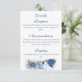 Romantic Blue Regency Gay Botanical Silhouette  エンクロージャーカード (スタンド正面)