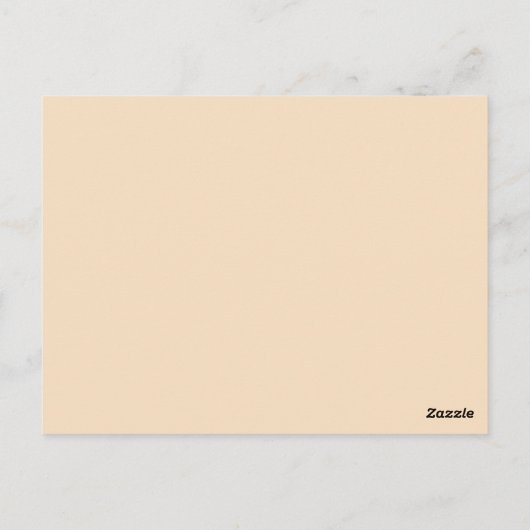 Romantic Blush Black Floral Wedding Save the Date ポストカード (裏面)