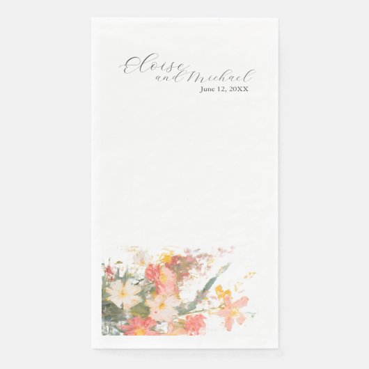 Romantic Blush Painted Floral Wedding (正面)