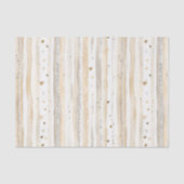 Romantic Blush Pink Cream Cream Hearts Stripes 薄葉紙 (正面)