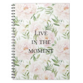 Romantic Blush Pink Flowers ノートブック (正面)