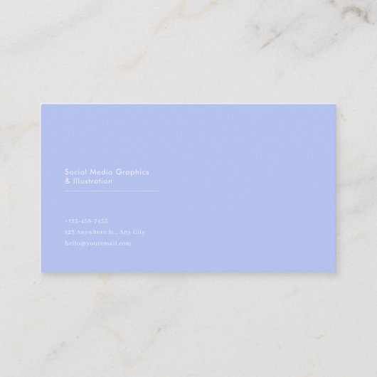 Romantic Blush Rose Floral Water Reflection 名刺 (裏面)