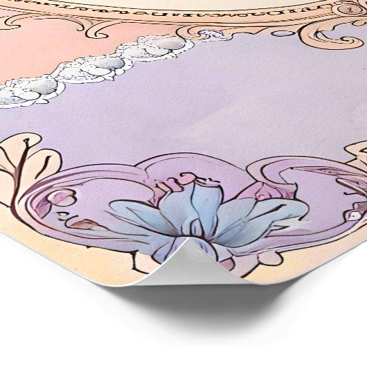 Romantic Blush Vanity Poster ポスター (角)