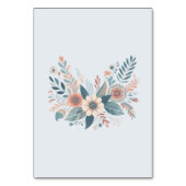 Romantic Bohemian Floral Wedding テーブルナンバー (裏面)