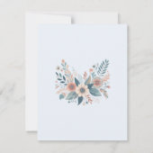 Romantic Bohemian Floral Wedding 出欠カード (裏面)