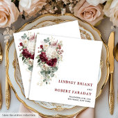 Romantic Boho Blush Gold Rose Wedding Paper Napkin