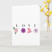 Romantic Botanical for Valentine’s or Anniversary カード (黄色い花)