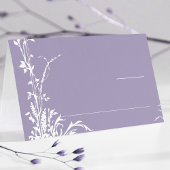 Romantic Botanical Garden Lavender Wedding プレイスカード