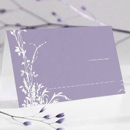 Romantic Botanical Garden Lavender Wedding プレイスカード