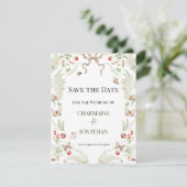 Romantic Botanical Garden Save the Date | 招待状 (スタンド正面)