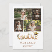 Romantic Botanical Kindergarten Grad 5-Photo 案内状 (正面)