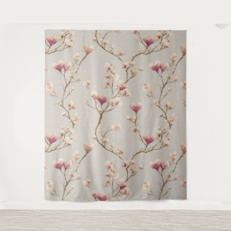 Romantic Botanical Wall Tapestry – Heart Blossom タペストリー