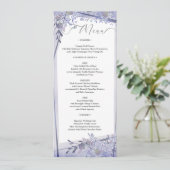 Romantic Botanical Wedding Reception Menu プログラム (スタンド正面)