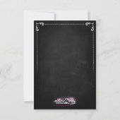 Romantic Bridal shower modern invitation 招待状 (裏面)