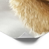 Romantic Bunny Couple Valentine Wall Art ポスター (角)