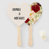 Romantic Burgundy ハンドファン (正面&裏面)