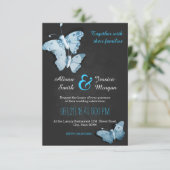 Romantic Butterflies wedding invitation 招待状 (スタンド正面)