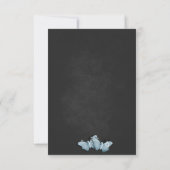 Romantic Butterflies wedding invitation 招待状 (裏面)