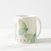Romantic Butterfly Garden – Floating Mugs in Bloom コーヒーマグカップ (正面右)