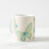 Romantic Butterfly Garden – Floating Mugs in Bloom コーヒーマグカップ (正面左)