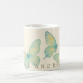 Romantic Butterfly Garden – Floating Mugs in Bloom コーヒーマグカップ (中央)