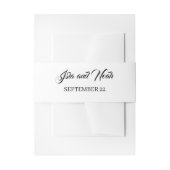 Romantic Calligraphy | Flourish Wedding 招待状ベリーバンド (正面例)