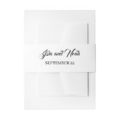 Romantic Calligraphy | Flourish Wedding 招待状ベリーバンド (正面例)