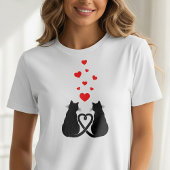Romantic Cat Lover T-Shirt | Valentine's Day Gift  Tシャツ