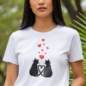Romantic Cat Lover T-Shirt | Valentine's Day Gift  Tシャツ