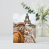 Romantic Cats in Paris シーズンポストカード (スタンド正面)