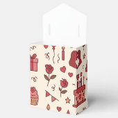 Romantic Celebration Doodle Pattern フェイバーボックス (オープン)