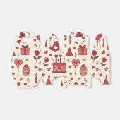 Romantic Celebration Doodle Pattern フェイバーボックス (折り畳みなし)